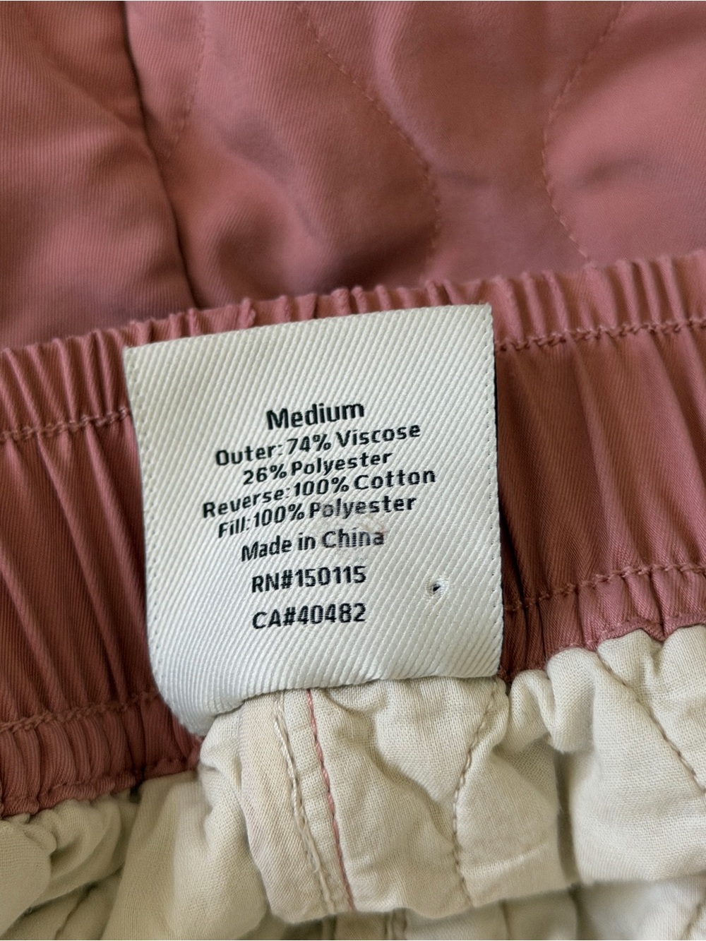 Varley Catrine Quilted Short in Ash Rose - Picture 5 of 7